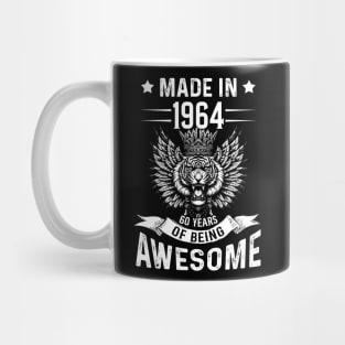 Made In 1964 60 Years Of Being Awesome Birthday Mug